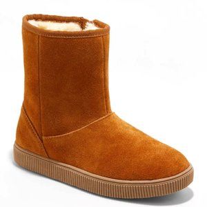 Girls' Emily Suede Shearling Style Boots Sz 5